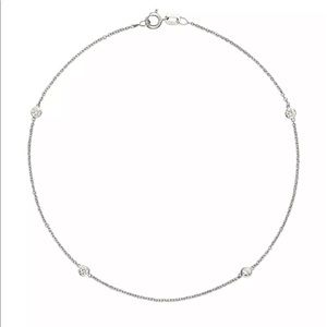 Diamond Bezel Ankle Bracelet 14K White Gold, .20 ct. t.w. Anklet Bloomingdale’s